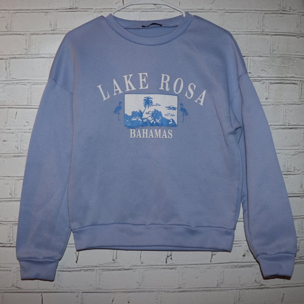 🌴💜 SHEIN Lake Rosa Bahamas Sweatshirt · Size Medium